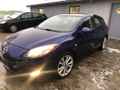 Mazda 3, 1,6 DE Advance, Diesel, 2010, km 215700, blåmetal, nysynet, 5-dørs, 17" alufælge, Superfin 