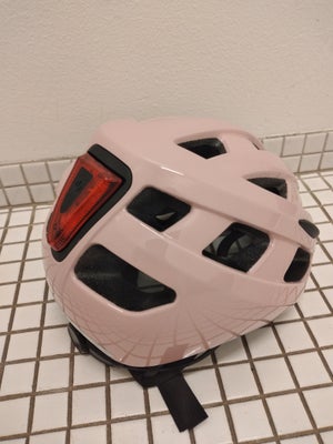 Cykelhjelm, ny/ubrugt, lyserød model CSI-city-571, hovedstr 48-55cm, sikkerhedsgodkendt, m lygte på 