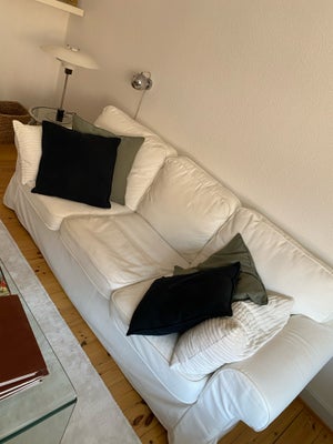 Sofa, stof, 3 pers. , Ikea, Ikea sofa, i hvid.
God stand.