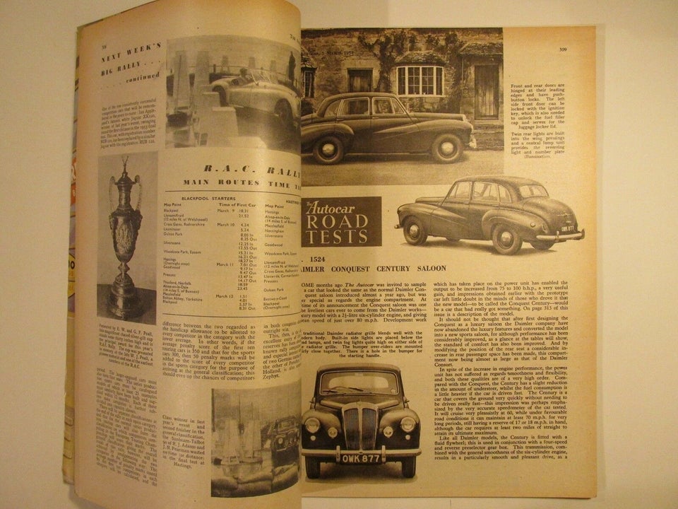 The Autocar 5. March 1954, emne: bil og motor