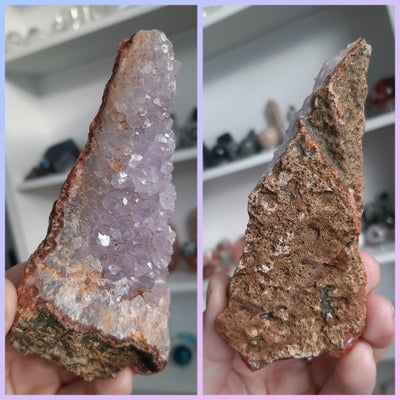 Smykker og sten, Krystaller, Ametyst (12×4,5cm) 136g.