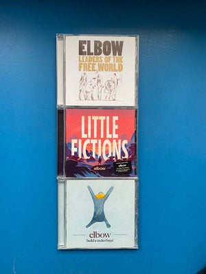 ELBOW: 3 CD ALBUMS, rock, Build A Rocket Boys !! • Little Fiction • Leaders Of The Free World • …………