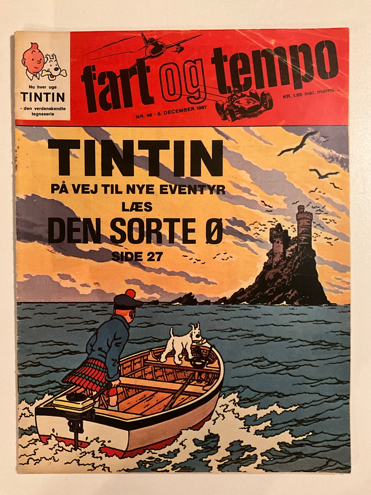 Fart og Tempo, Tintin forsider, Tegneserie