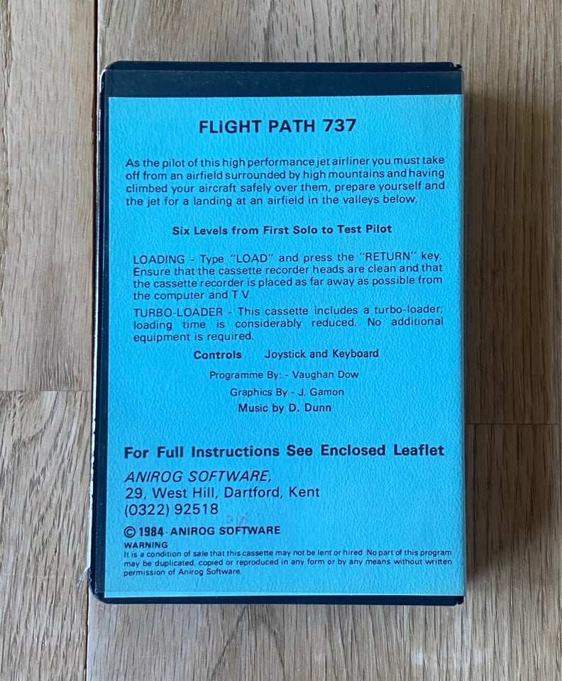 Flight Path 737, Commodore VIC 20