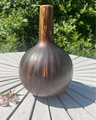 Keramik, saxbo vase stor 25cm , saxbo keramik, saxbo vase eva stæhr nielsen markeret 1.sortering 25c