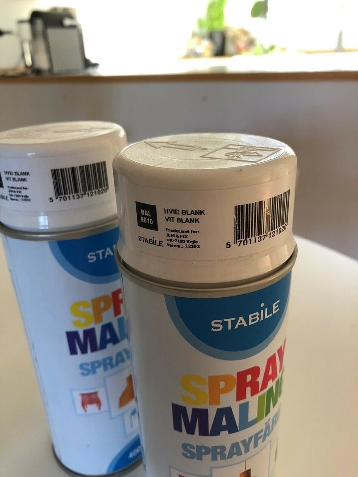 spraymaling, Stabile, 2 x hvid – dba.dk Køb og Salg af Nyt Brugt