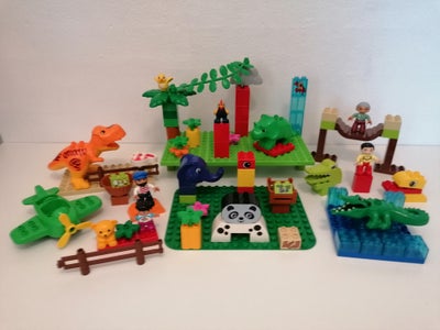 Lego Duplo, Dinosaurus, Dyr, Mennesker,Lille Fly, Små plader samt forskellige klodser og figurer, Sæ