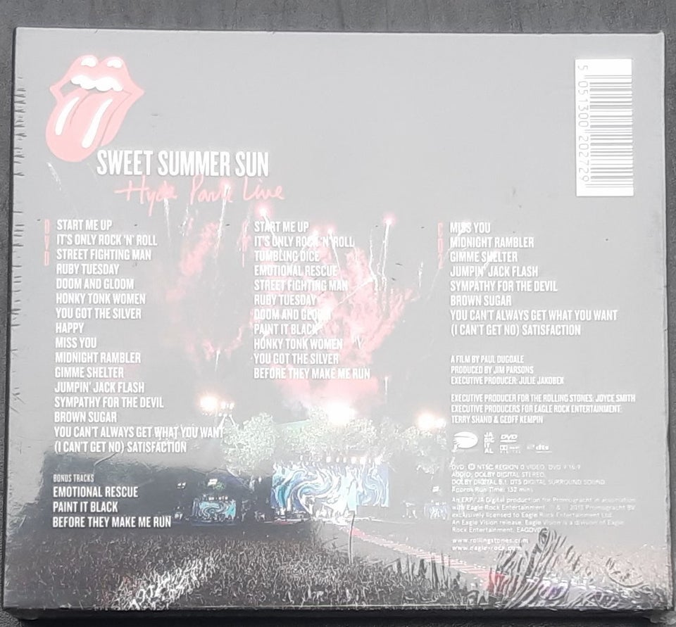 Rolling Stones: Live in concert - samling, rock