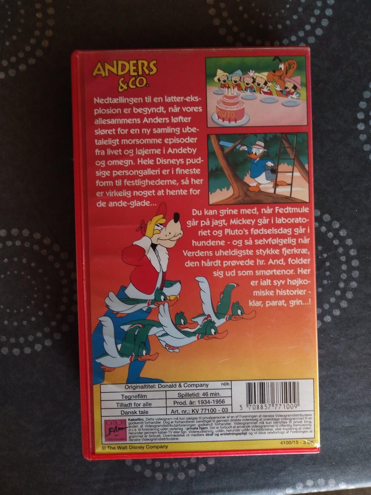 Tegnefilm, VHS - Anders And & Co, instruktør Walt Disney