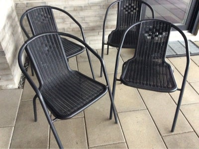 Havestole, Cafestol Athen, Metal/plast, 4 sorte stole sælges samlet til kr 300
Kan stables, så den f