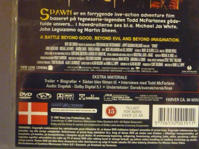 Spawn, DVD, action