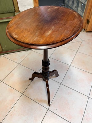 Andre borde, teaktræ, Ovalt teaktræ bord, b ca. 50 cm, h. ca. 100 cm