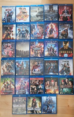 Marvel, Pirates of the Caribbean, Da Vinci, Blu-ray, andet, 400 samlet
Kan sendes mod betaling af fr