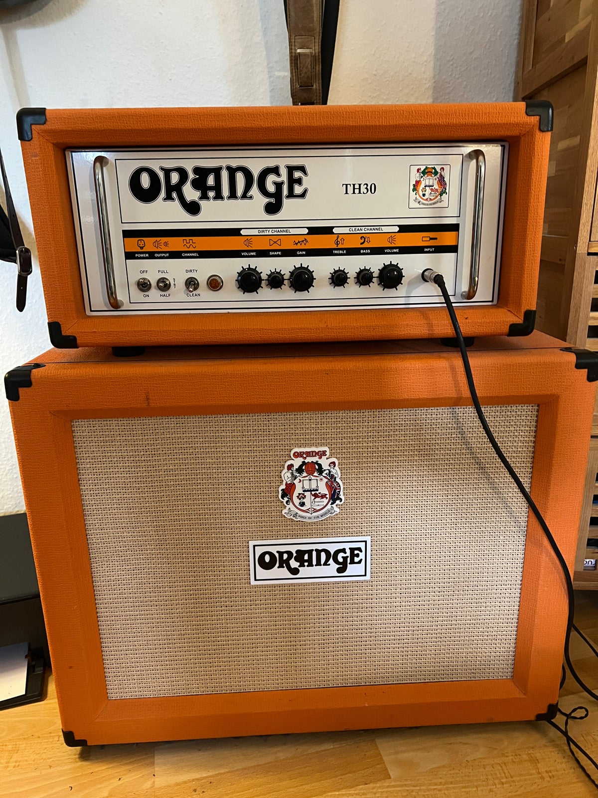 Guitarforstærker, Orange TH30 & PPC212-OB, 30 W