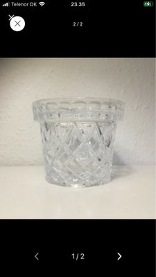 Vase, Gl fin glasvase  blomsterkrukke, Gl Glaskrukke til plante eller blomst glasvase vase blomsterk