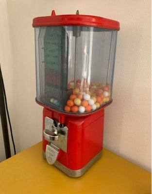 Tyggegummi automat, Fra USA

Total retro…! SÅ fed

Original gammel - ikke repro!

Er lavet om, så de