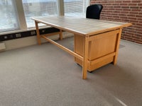 Skrivebord, EH- professionel kvalitet i bøg , b: 210 d: 100