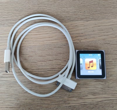 iPod, Nano 6 th Generation, 8 GB, Perfekt, Fremstår som ny uden ridser eller lignende. Der medfølger