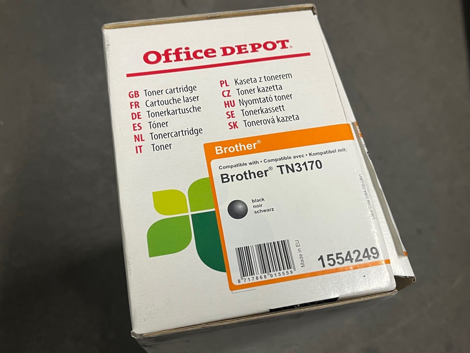Toner til Brother printer, Office Depot, TN3170 /