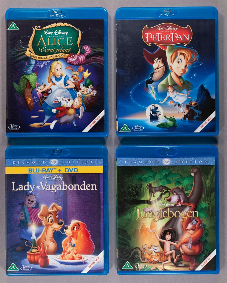 Disney, Blu-ray, tegnefilm