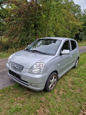 Kia Picanto, 1,1 EX, Benzin, 2006, km 157483, sølvmetal, træk, nysynet, ABS, airbag, 5-dørs, central