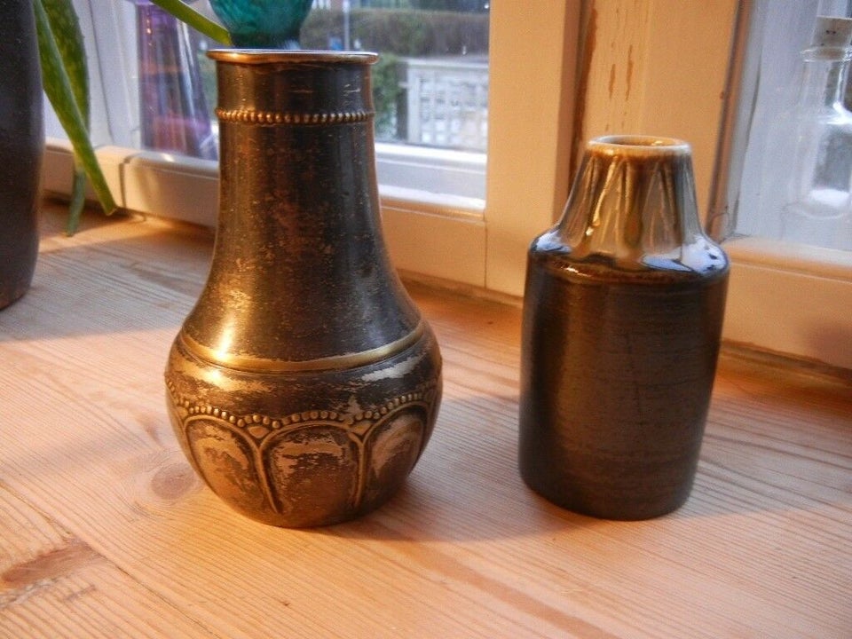 antik skønvirke vase i nysølv (jugend)