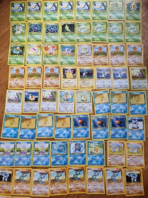 Samlekort, Rigtig mange Pokémon base set 19999 kort, Over 150 pokemon base set kort fra 1999.
Flot s