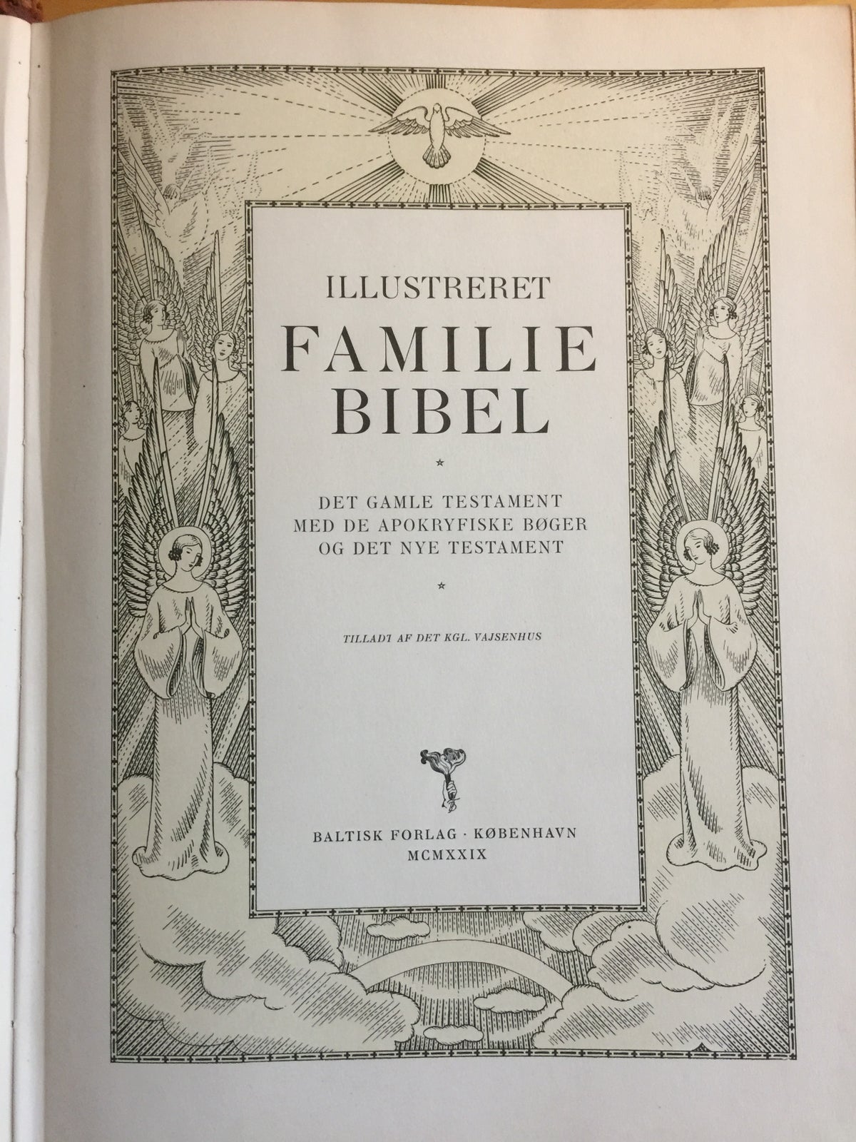 Illustreret Familiebibel, Baltisk Forlag, år 1929