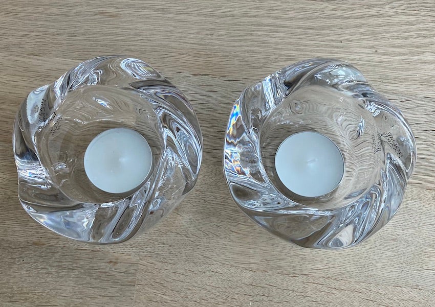 Glas, lysestage/candle