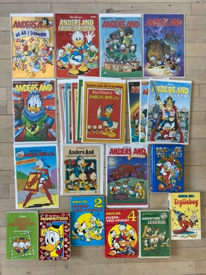 Blandet Disney blade og bøger, Disney, Tegneserie, 
Køb enkeltvis (se priser nedenfor) + fragt.
Pæn 