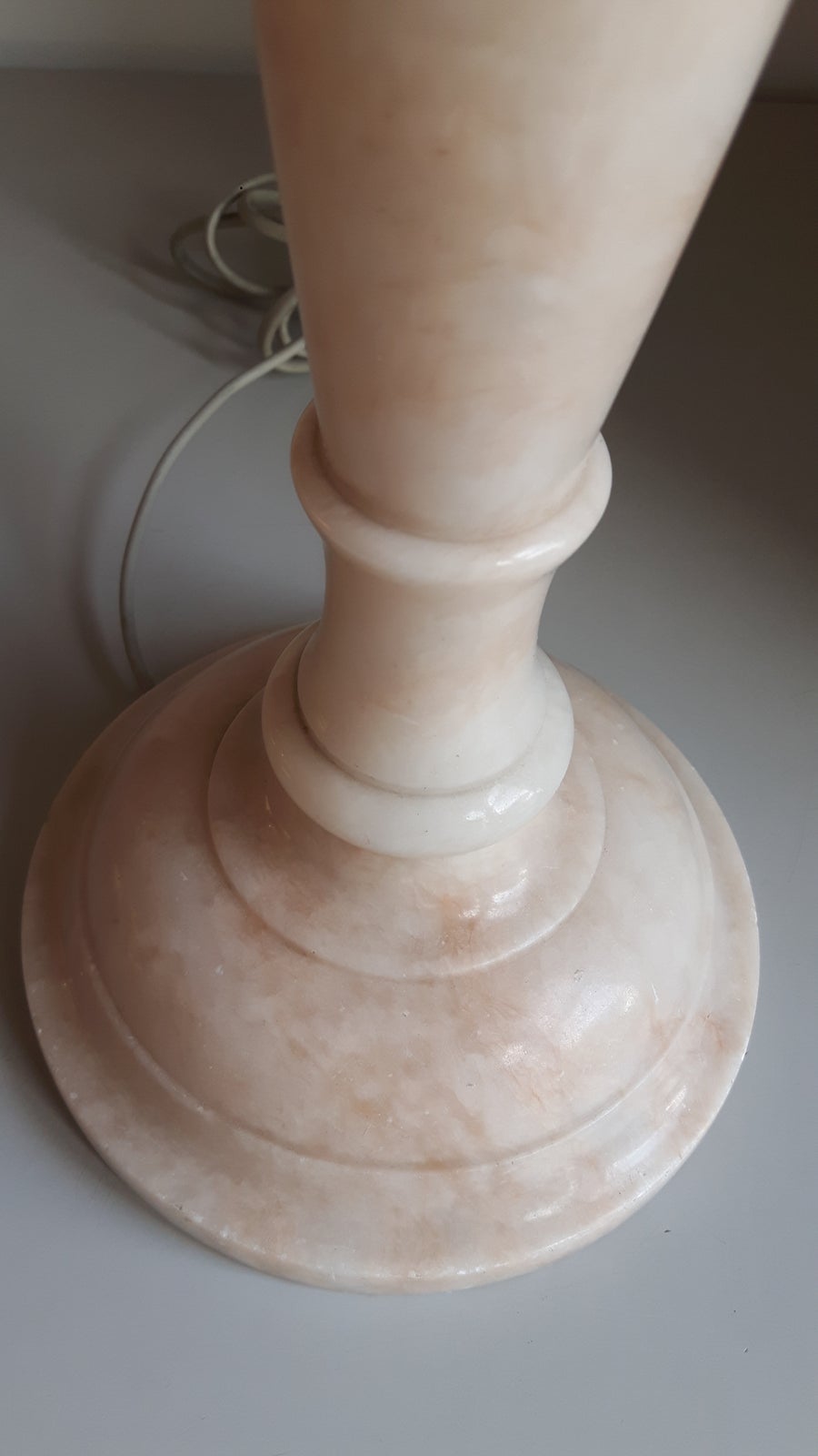 Lampe, Stenhugger, motiv: Alabast Rosa Marmor - Pretty in