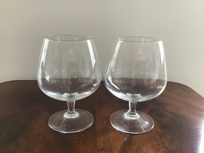 Glas, Cognacglas, Cognacglas, mega, højde 16 cm, kun brugt få gange.
12 stk. pris pr. stk. kr. 25. V