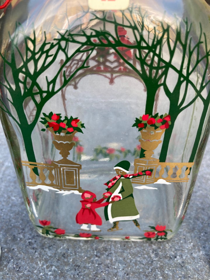 Glas, Holmegaard jule karaffel 1997 med to glas, Holmegaard