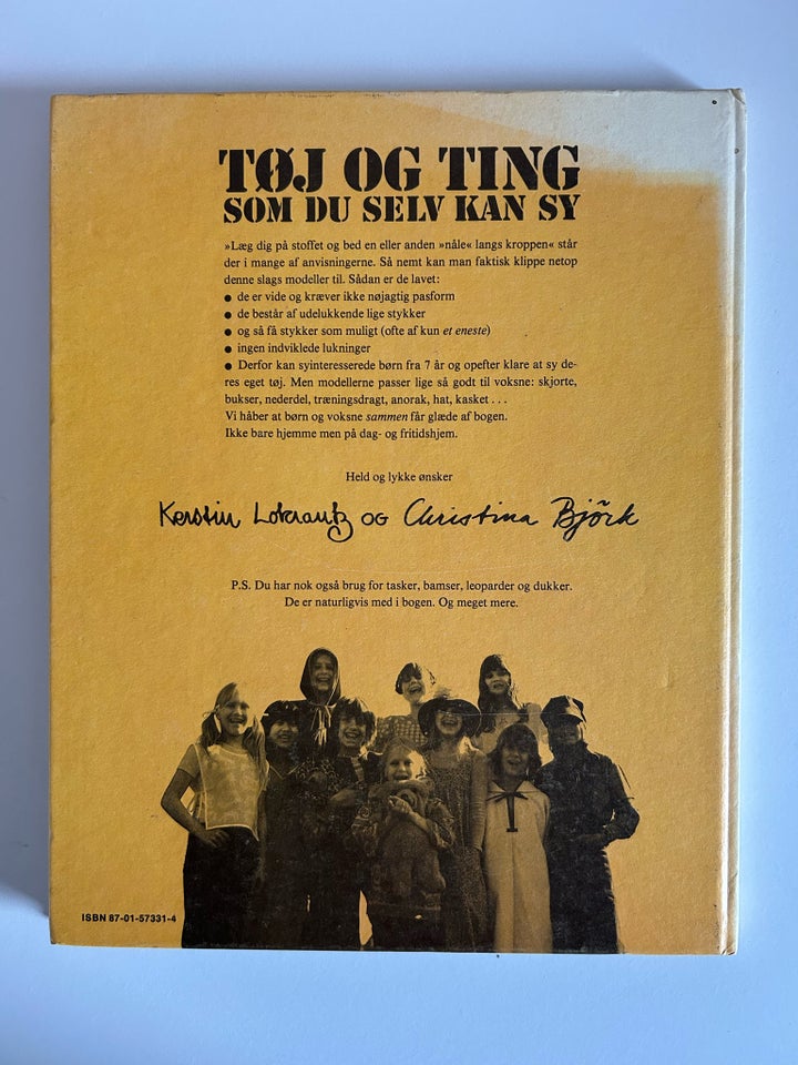 Tøj og ting som du selv kan sy, Sybog, emne: hobby og sport