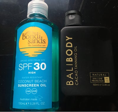 Solcreme, Sol olie, Bali body Bondi sands