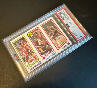 Samlekort, NBA Basketballkort Vintage lot, Magic Johnson mfl., Sælger disse 19 forskellige NBA Baske