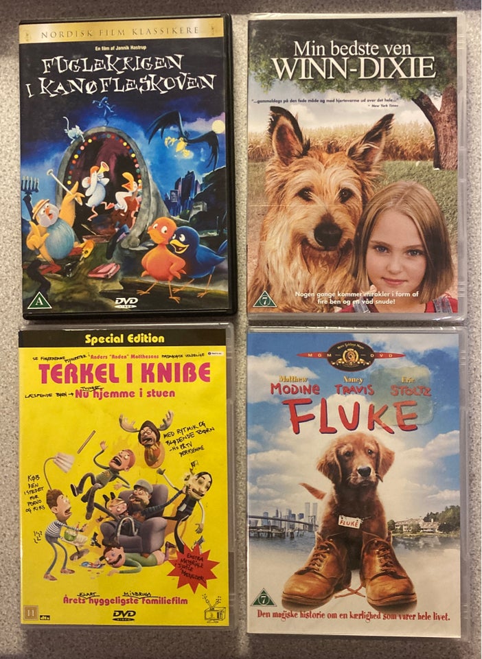 Børnefilm familiefilm, DVD, andet