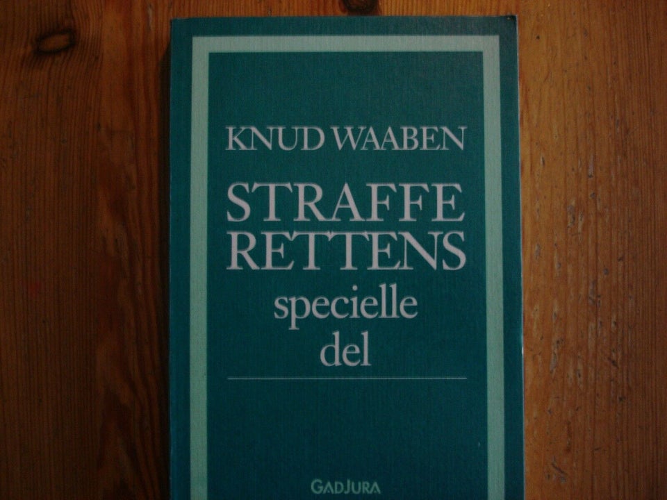 Strafferettens specielle del, Knud Waaben, år 1994