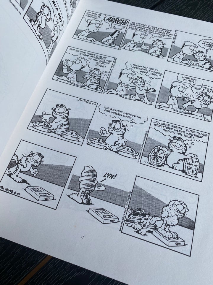 Grafield Træder i Spinaten, Jim Davis, Tegneserie