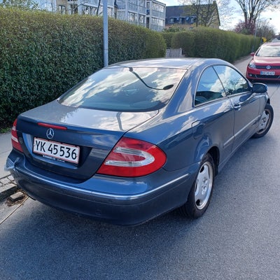 Mercedes CLK240, 2,6 Elegance aut., Benzin, aut. 2002, km 241000, blåmetal, klimaanlæg, aircondition