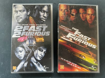Action, The fast and the furious / 2 fast 2 furious, 2 The fast and the fusious film på VHS 

The fa