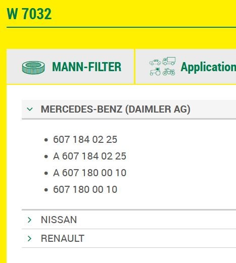 Andre reservedele, Oliefilter, Renault