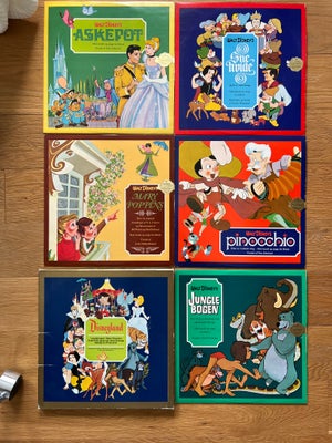 LP, Disney, Disneyland eventyrs fortællinger og musik, Samler objekt Disneyland Lp-samling. Komplet 