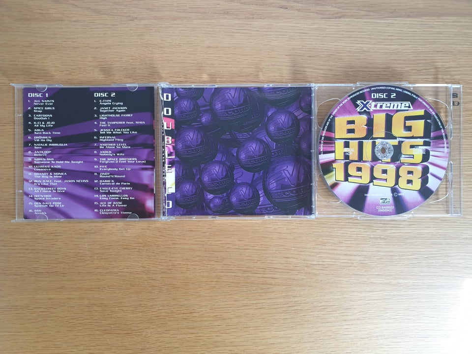 Diverse Kunstnere: X-Treme BIG HITS 1998 (Dobbelt Album),