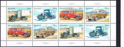 Island, postfrisk, postfrimærke, 762-65	pfr.Afa	180,-	pæn