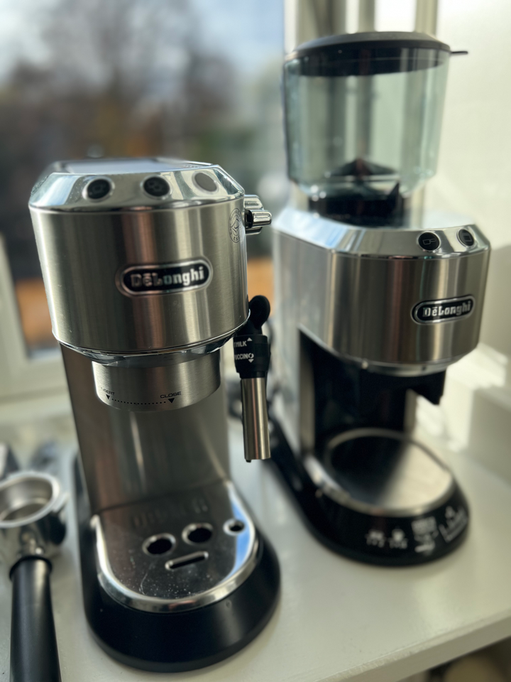 Kaffemaskine filterkurv 2 shots og stamper Delonghi Ec685.m