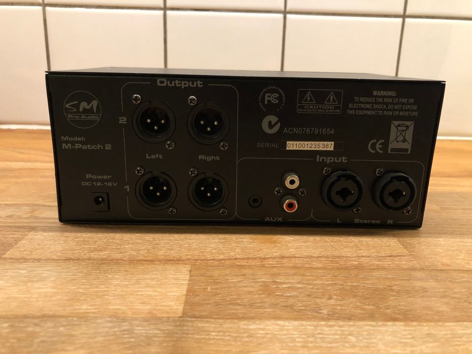 Monitor switch / Volume controller, SM Pro Audio M-patch 2