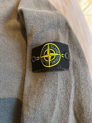 Sweater, Stone Island, str. M,  Grå/grøn,  God men brugt, Virkelig lækker trøje med høj hals og knap