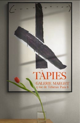 Litografi, Tápies, Anthony Tápies
Galerie Maeght
Exhibition poster, 1967
65,3 x 50 cm
Vintage litogr