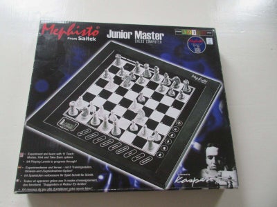 Junior Master, Saitek Mephisto skak computer, Meget flot og velholdt, inklusiv manual og alle papire
